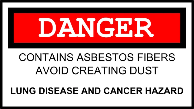 Asbestos Warning