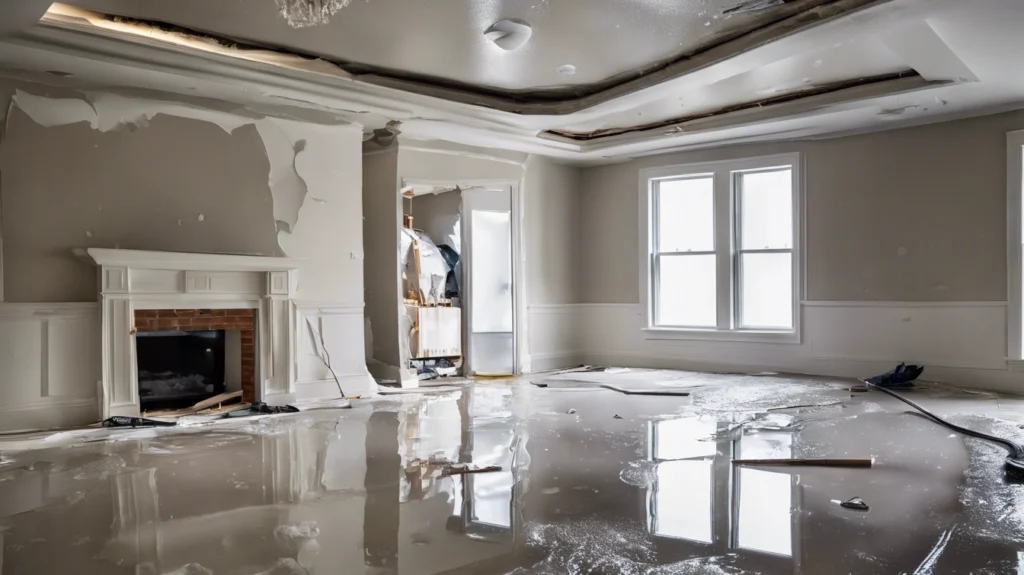 water damage clean up